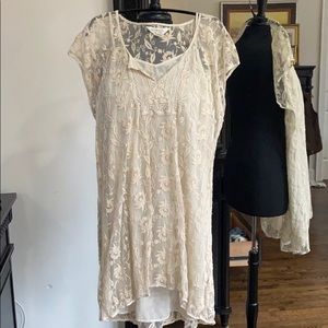 Ralph Lauren Lace and Sheer Dress